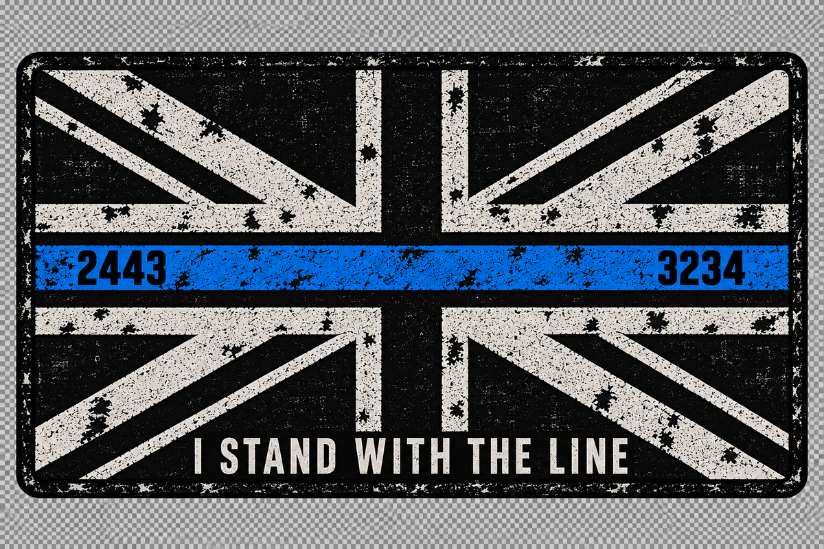 'I STAND WITH THE LINE' - MEMORIAL PIN BADGE (Resin Finish)