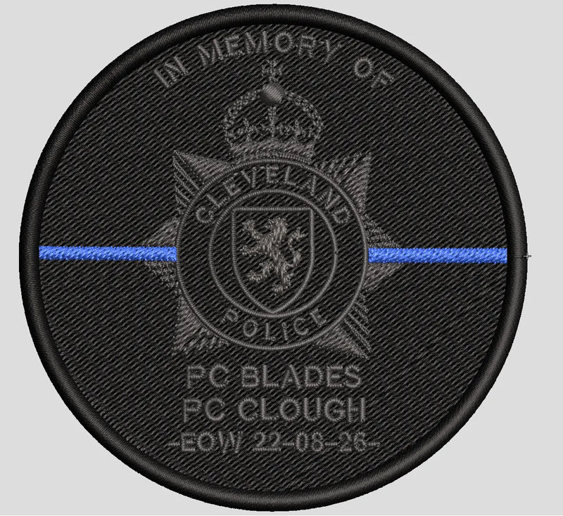 Stitched Memorial Badge 90mm with Velcro Backing