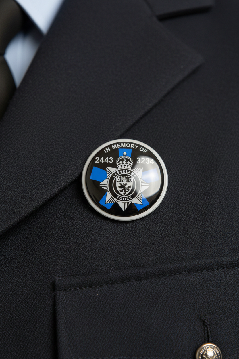 Eco Metal Memorial Pin Badge (Resin Finish)